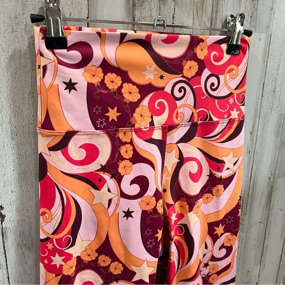 Beach Riot *FLAW Piper Printed Leggings Starbright Swirl Size Small